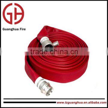 Double jacket marine PU lined fire hose