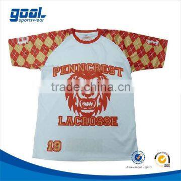 Hot sale university sublimated custom lacrosse tops pinnies