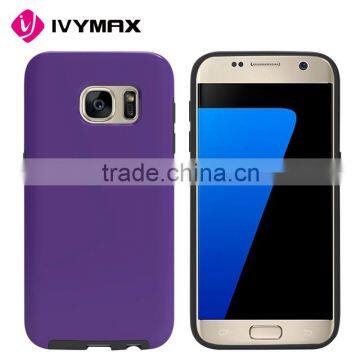 IVYMAX fashion 2 in 1 TPU+PC hybrid glossy case for samsung galaxy s7