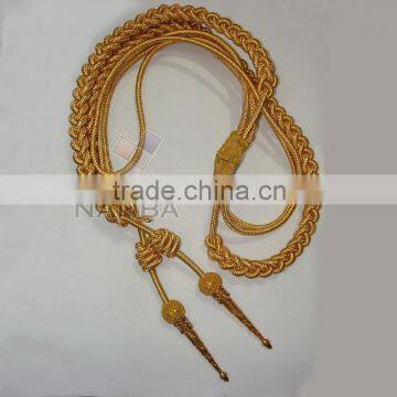 Uniform Dress Aiguillette With Brass Tips