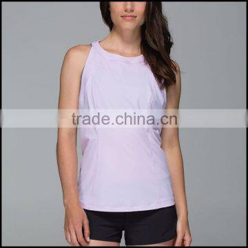 Cheap Wholesale Women Custom Tank Top Sleeveless Cotton Spandex Gym Club Fitness