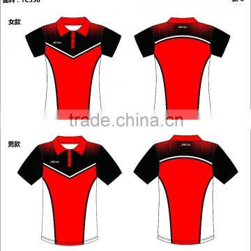 China custom sublimated dry fit plain red polo shirts