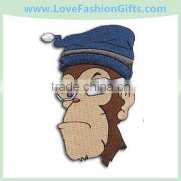 Embroidered Monkey Applique Patch