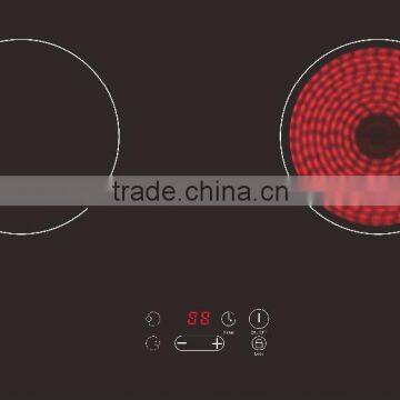 Home Appliances Induction Cooker With Infrared Cooker Hotel Used 2 Burner Electric Hob Cooker Ceramic Cookware Sets photo-2