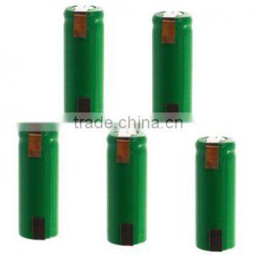 1.2V NI-MH rechargeable battery with tabs