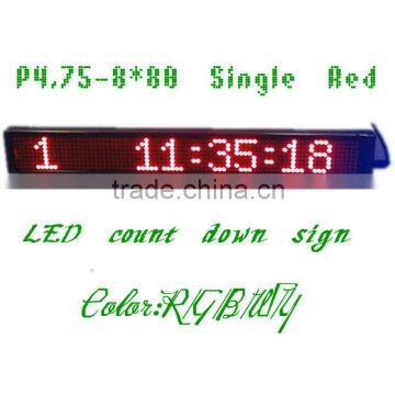 5V LED count down for mini sign