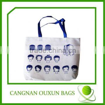 white oxford carrying bag