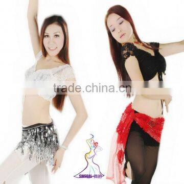 SWEGAL belly dance lace training top,dance transparency top B13060