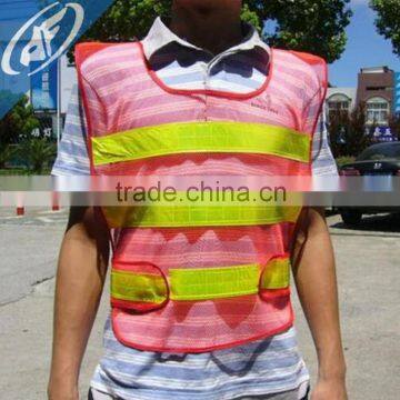 Reflective vest suit reflective safety vest highway transportation service mesh fluorescent security warning served