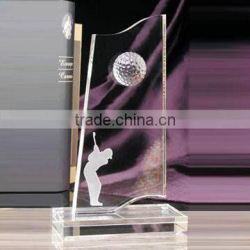 Fashion golf man Crystal Award