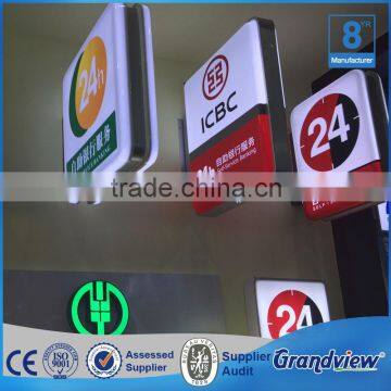 Outdoor Wall Haning Advertising Vacuum Acrylic Light Box for Bank 24 Hours Service