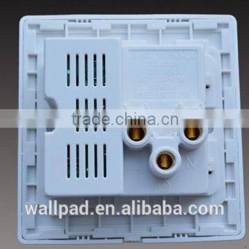 New Design Wallpad High Quality White PC110~250V Electrical Wall Socket With Usb Port USB Power Wall Lamp Light Socket EU UK photo-2