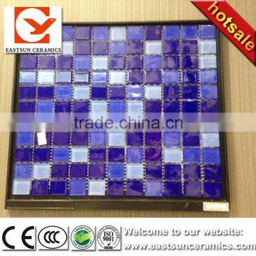 bathroom tile design dark sea blue and sky bule ceramic mosaic tiles for swimming pool