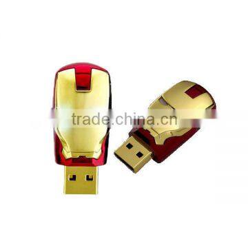 High quality fashion USB memory stick iron man 32GB usb flash drive