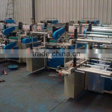 SHXJ-E full automatic T-shirt hot-sealing cold cutting bag making machine