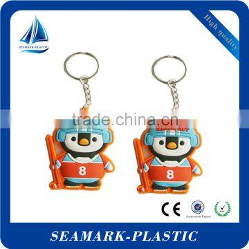 2016 cheap custom molded plastic rubber keyring bottle opener for advertising
