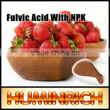 Huminrich Shenyang Plant Source Drip Irrigation Fulvic Acid With Npk Strawberry Fertilizer