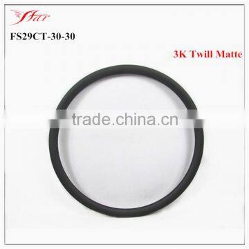 Wonderful 3K TWILL Matte rim finishing 29er 30mm x 30mm carbon fiber rims for mtb bike wheels clincher hookless Farsports