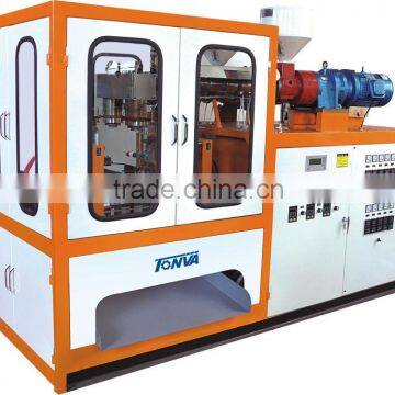 blow molding machine, four station two head,adopts photoelectric control technology