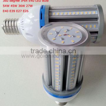 36W E40 led bulb IP64 waterproof e40 led light 45w 54W 27W 36W E40 led corn light