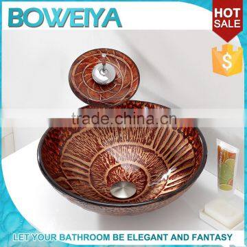 Glasses 2015 Restaurant Big 12mm Coloured Glass Wash Basin