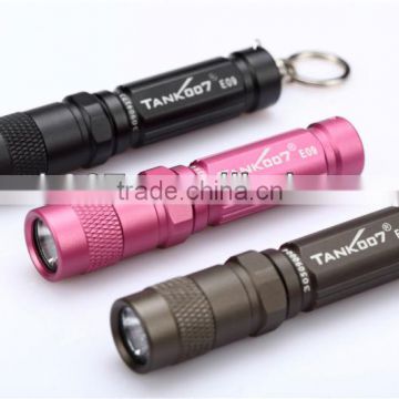 Pink Mini LED Flashlight Lamp With Strap Outdoor Sprots Pocket Flash Torch Easy To Carry E09