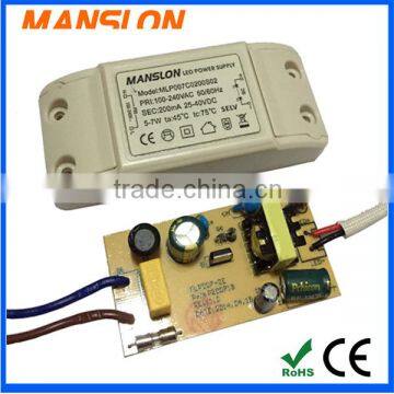 cheap price 7w 200ma dali led driver for led made in china