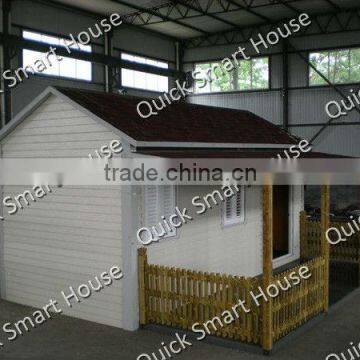 NEW: Your Final Solution for fast installation prefab house, with dark red asphalt roof tile!