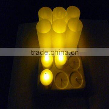6 rechargeable led candles