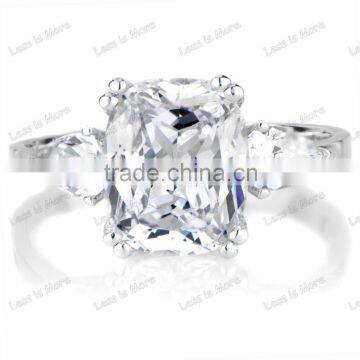 Cushion Cut diamond Engagement s925 Ring