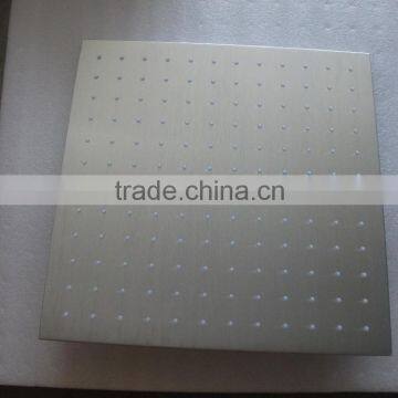 Hydro Power Rainfall Shower Head With Led Water Glow Generator