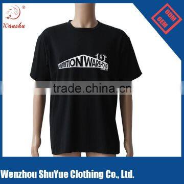 Black round neck t shirt printing ,cheap sport t shirt ,stretch t shirt