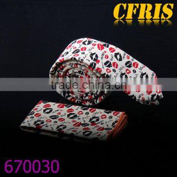 Fashion Wholesale Cotton Necktie and Pocket Square