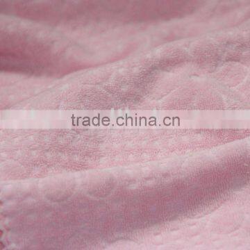 100% Cotton jacquard cloth terry toweling knitted fabric