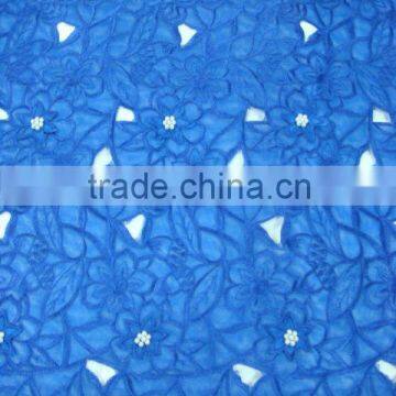 flower and beadings french lace bridal fabric
