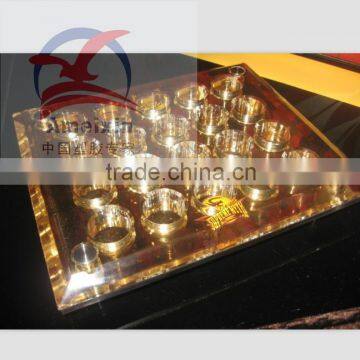 Produce Acrylic cup tray, acrylic cup holder