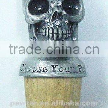 Skeleton Head Wine Bottle Craft photo-1