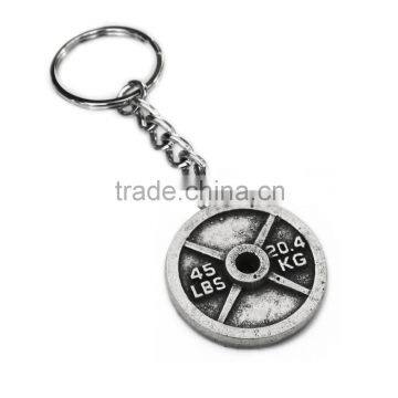 Hotsale promotion gift blank metal keychains ballet shopping cart coin keychain