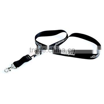 Wholesale cheap custom printed polyester neck lanyard with neck safety clip.