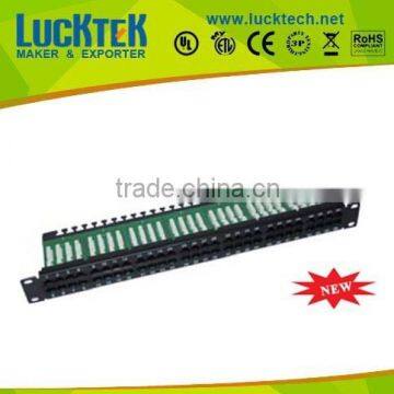 19inch 1u 8p4c 56ports rj11 telephone patch panel