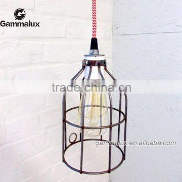 Industrial Hanging Cage Lamp Light,Metal cage lighting