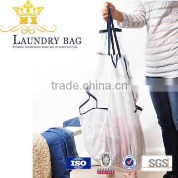 custom mesh laundry bag with handle