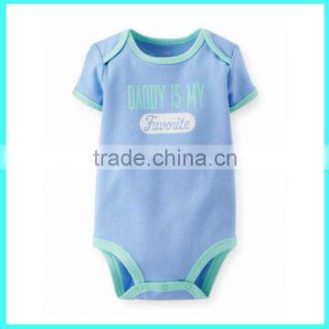 Top quality cute new design baby bodysuit factory short sleeve infant