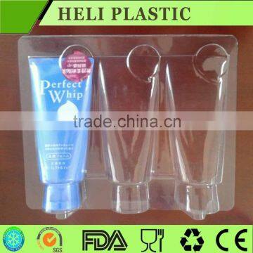 disposable plastic cosmetic packaging tray
