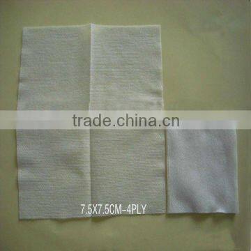 7.5X7.5cm, 4-ply, Nonwoven cleaning swab