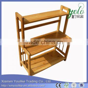 bamboo wall shelf Bamboo Freestanding Organizing Shelf