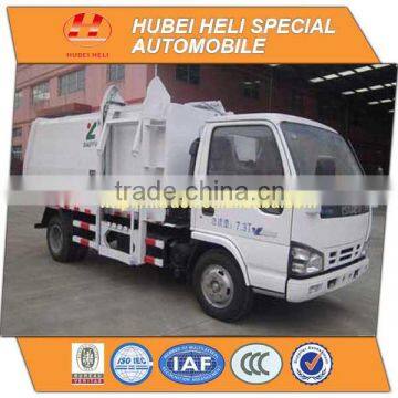 Japan technology 4x2 4M3 small hanging bucket garbage truck 98hp hot sale for export