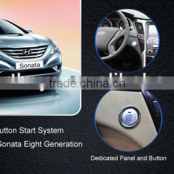 One Way Car Alarm Remote Start with PKE RFID Engine Start Button for Hyundai Sonata 2012