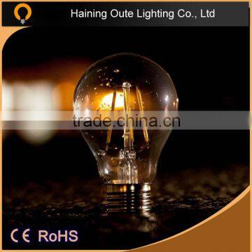 9w Warm White color 360 degree A60 A19 E27 B22 3W 3000K led filament bulb