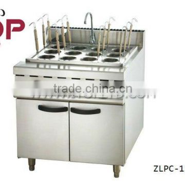 gas steam pasta cooker with cabinet